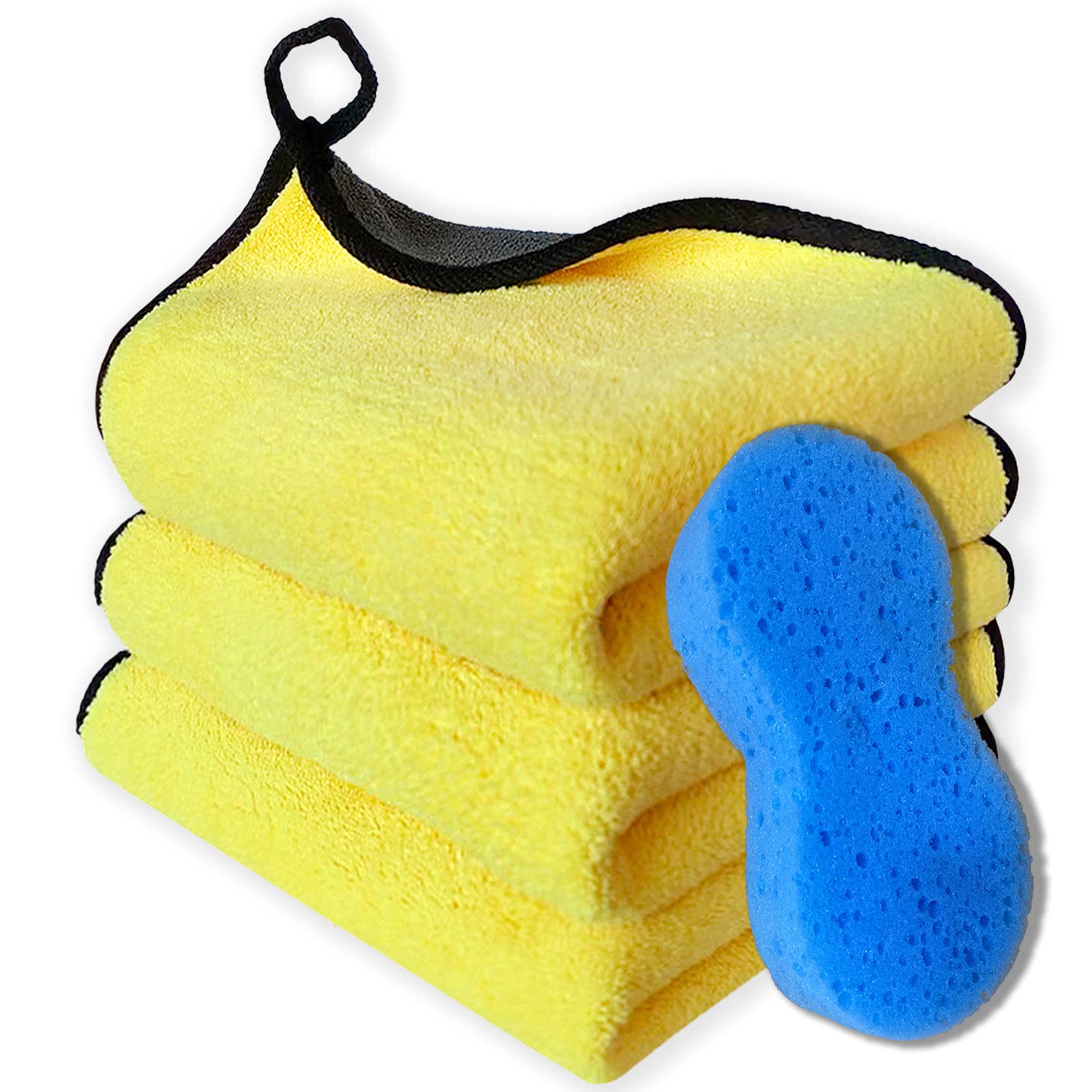 Lasyman Microfiber Towels For Cars-Extra Thick Car Drying Towel ,Absorbent Car Wash Towels/Rags,Micro Fiber Clothes For Cars/Det